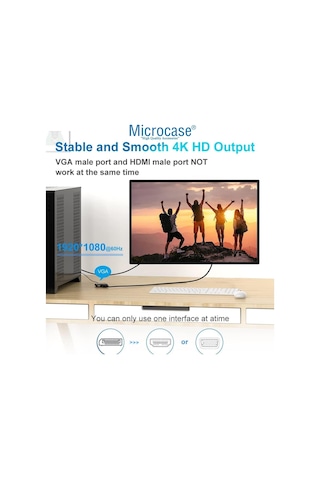 Displayport To Hdmı + Vga Kablo Port Çevirici Dönüştürücü- Al4809