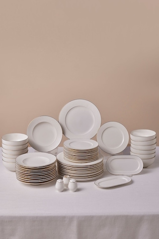Karaca Elegance Bone Massimo 53 Parça 12 Kişilik Yemek Takımı Gold