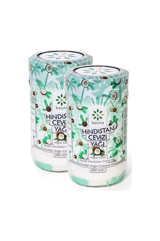Beuta %100 Doğal Soğuk Sıkım Hindistan Cevizi Yağı 2 x 300 ML