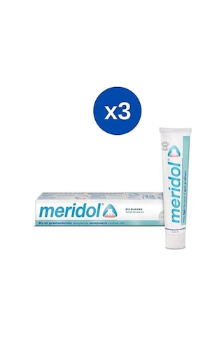 Meridol Gentle White Sanftes Weiss Diş Macunu 75 ML x 3