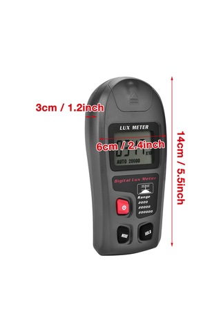 Mt 30 Dijital Luxmeter, Lcd Ekran Işık Ölçer, Dijital Test Illuminometre, Aydınlatma Test Cihazı