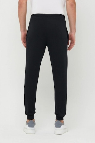 Erkek Siyah Slim Fit Dar Kesim Jogger Eşofman Altı 2 Iplik Şardonlu Rlx044513 Siyah