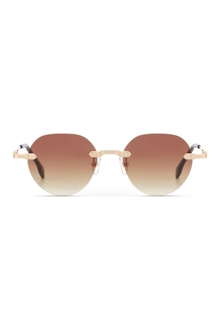 Despada Ds 2332 C1 51 Kadın Oval Gold Metal Güneş Gözlüğü
