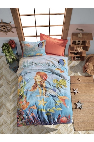 Cotton Box Junior Ranforce Nevresim Takımı Tek Kişilik Mermaid Me