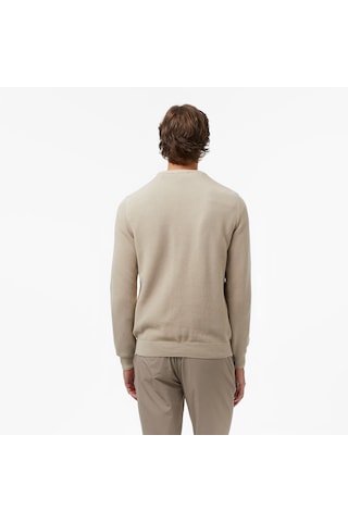 Nautica Erkek Bej Classic Fit Kazak Düz S57200t Bej