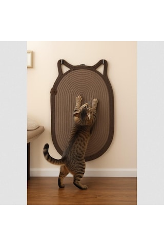 Süslüpati Dekoratif Kedi Kulaklı Kedi Tırmalama Paspası