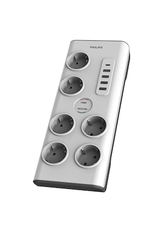 Philips Spn7060wa/62 6'lı Akım Korumalı & 5 Usb Girişli Prız 900j 2 M 1 X Type C - 4 X Type A Spn7060wa/62 2 M
