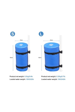 Artfulabode Up Torbası Torbası Teras Su Su Siyah Pop Kamp İçin Doldurma Çadırı Çadırı Çadır Ayak Ağırlıkları Ağırlık Bq Siyah