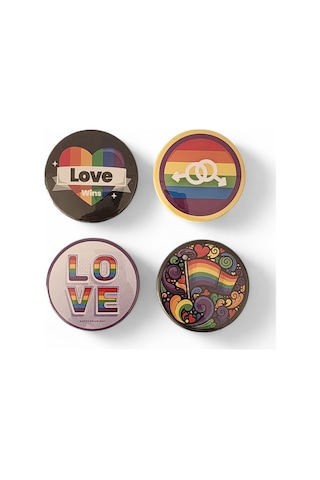 Lgbt Magnet Set 1 - 4'lü Lgbt Magnet Karışık Renkli
