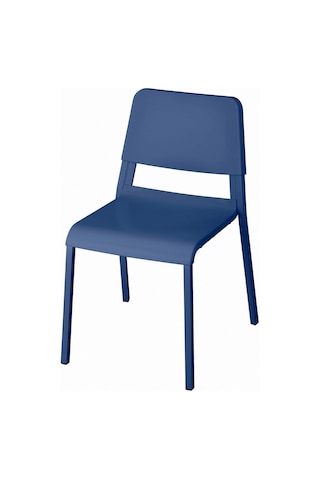 Plastik Sandalye, Mavi Renk Meridyendukkan Salon-mutfak-balkon Sandalyesi