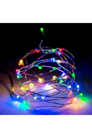 Rgb Mikro Peri Ledli Pilli Renkli Led Işık Renkli Pilli Işık 5 Metre Renkli Pilli Işık Renkli Yılbaşı Ağacı Işığı Renkli Noel Ağacı Işığı