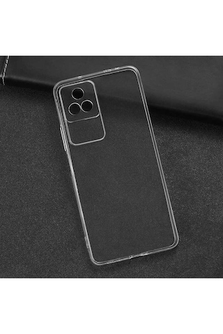 Xiaomi Poco F4 Kılıf Kamera Korumalı Süper Silikon Kılıf Renksiz