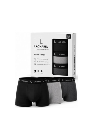 Veraura Lifestyle Erkek 9lu İç Giyim Seti Pamuklu 3 Boxer 6 Çorap Çoklu Paket - Siyah - Füme - Gri - Beyaz Çok Renkli