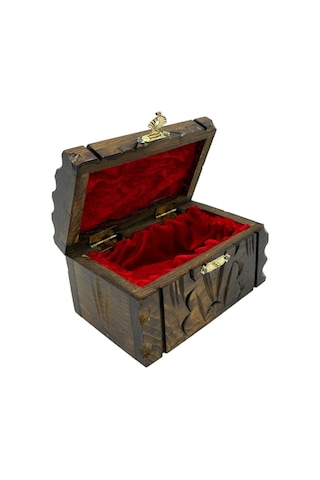 Mücevher Ve Takı Kutusu Ahşap Sandık Aksesuar