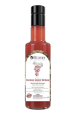 Fitomer Kırmızı Üzüm Sirkesi 350 Ml