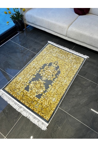 Seccade Dokuma Halı Seccade Püsküllü 80x125 Sarı