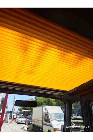 Citroen Ami Tavan Perdesi Xl Siyah Turuncu