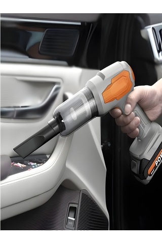 20000pa 120w Güçlü Emişli Çift Bataryalı Kablosuz Vakumlu Üflemeli Mini Araç Süpürgesiv -