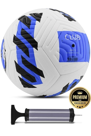 Futbol Topu Pompa Hediyeli Sert Zemin Halı Saha Futbol Mavi