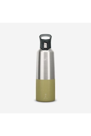 Quechua Outdoor Paslanmaz Çelik Termos - 1 L - Pratik Kapak - Haki - 900