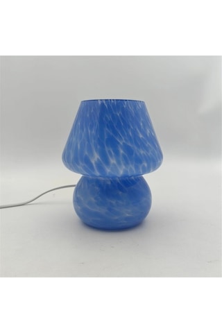 Agoodshop Masa Lambası Küçük Başucu Cam Yarı Saydam Masa Oturma Odası Için Abd Fişi Renkli