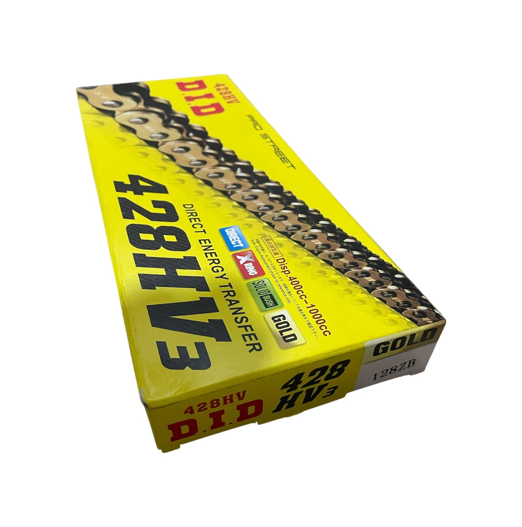 Motosiklet Zincir 428 X 128 Bakla Oringli Gold Did