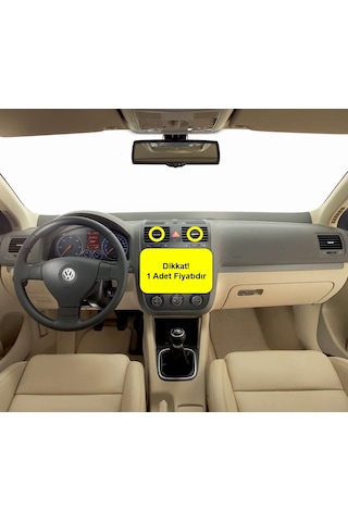 VW Jetta 5 06-11 Orta Havalandırma Izgarası Tuşu 1K0819728J 1 Ad