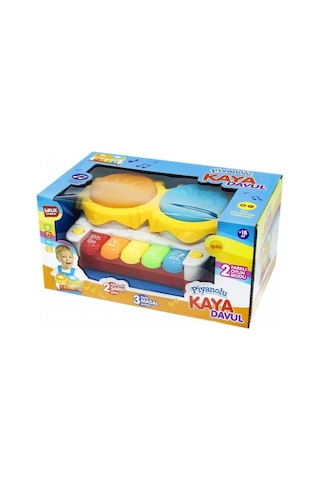 Birlik Işıklı Müzikli Piyanolu Kaya Davul Türkçe Masal ve Şarkı Söyler