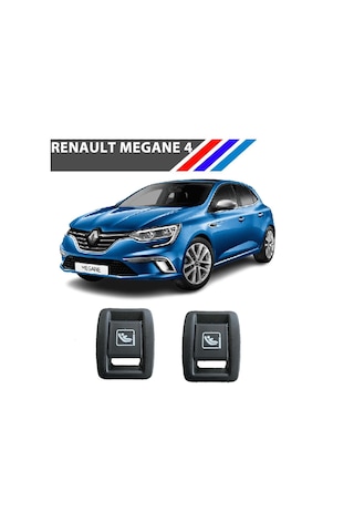 Wkz Renault Megane 4 Arka Koltuk İsofix Kapağı 2 Adetli Set 1707730x