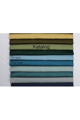 Dauble Blackut Karartma Perde Tek Kanat 1x2 Amerikan Pileli Fon Perde Açık Mavi