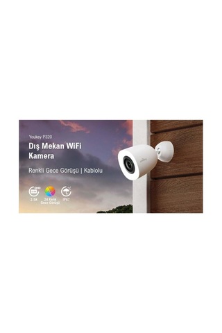 P320 2.5k Dış Mekan Güvenlik Kamerası Ip67 Su Geçirmezlik,wi-fi 6,araç Ve İnsan Tespiti, İki Yönlü Sesli İle