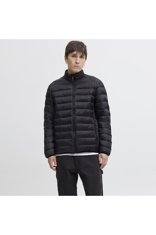 Jack & Jones Erkek Dik Yaka Kapitone Ceket - Bradley - 12280971 Black