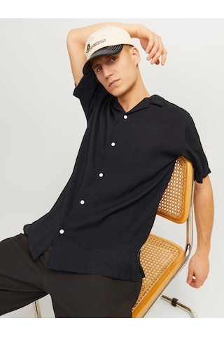 Jack & Jones Erkek Rahat Kesim Kısa Kollu Gömlek - 12256322 001