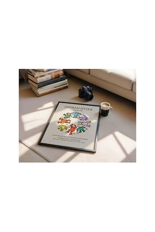 Keith Haring Temalı Modern Dekoratif Poster, 50 X 70 Cm Ölçü