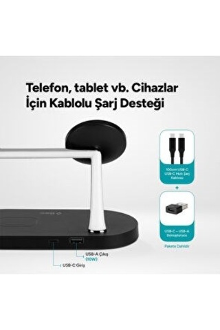 Ttec Aircharger Quattro M Magsafe Uyumlu Ledli Kablosuz Hızlı Şarj Standı