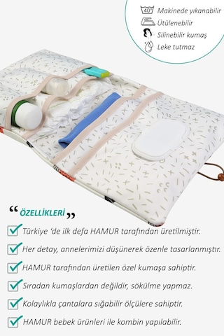 Anne Bebek Bakım Çantası Yenidoğan Alt Açma Değiştirme Düzenleyici Çantası Organizer Poyraz