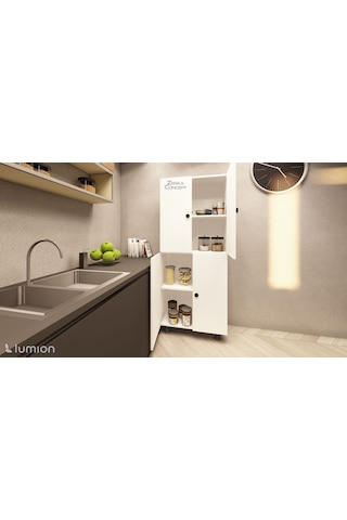 Modus Çok Amaçlı Mutfak Banyo Ayakkabılık Dolabı 70 Cm 6 Bölmeli