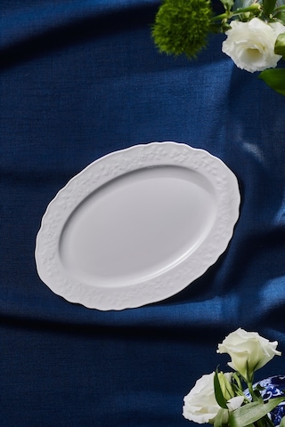 Karaca Beatrice Kayık Tabak 25 Cm Beyaz