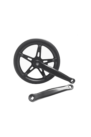 Dinosaurs 46t Yol Bisikleti Krank Seti Tek Hız 170mm Bisiklet Aynakol Içi Boş Diş Plakası Bisiklet Krank Seti Dişli Bisiklet Aksesuarları Altın