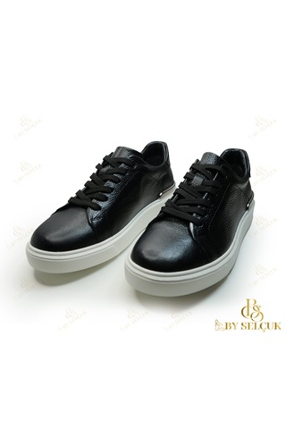 Sneaker Ortopedik Taban Astarlı Siyah  -  Beyaz