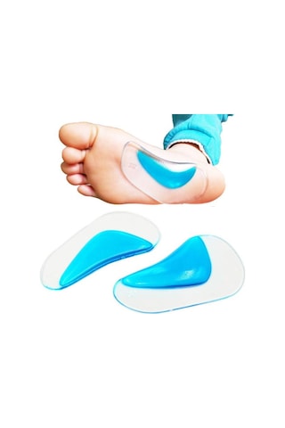 Ark Desteği Jel Düz Tabanlık Silikon Ayak Tabanı Boşluk Doldurucu