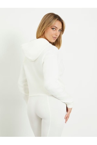 Guess New Alisa Kadın Aktif Scuba Kadın Sweatshirt V2yq08k7uw2 Ekru