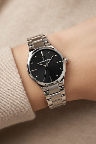 Daniel Klein 8682308439139 Limited Edition Classic Çelik Kordonlu Sevgili Çift Kol Saatleri Gümüş - Siyah