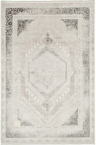 Çam Halı Essence 6362 Gri Tuğra Halı Modern Desen Salon Halısı