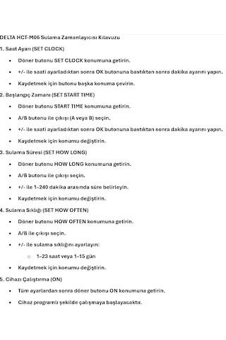 Çift Çıkışlı Elektronik Su Kontrolcüsü