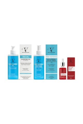 Vitanova Aha-Bha Peeling Serum 30 ML + Gözenek Sıkılaştırıcı Tonik 250 ML + Yüz Yıkama Jeli 250 ML