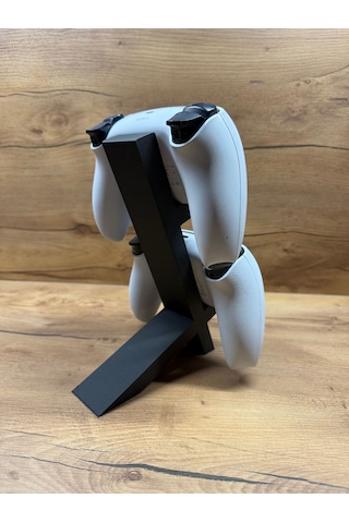 Ps5 Dualsense Oyun Kolu Standı 2 Li Dikey Tutucu 3d Baskı, Şık Ve Dayanıklı Tasarım 20x15x4 Cm Siyah