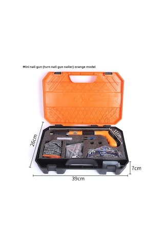 Besthome1 Mini Kompakt Çivi Atıcı - Tavan Montajı, Pencere Güvenliği İçin 0.57kg Hafiflik + 50 Çivi Seti