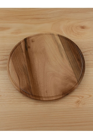 Ahşap Yuvarlak Kesme & Sunum Tahtası