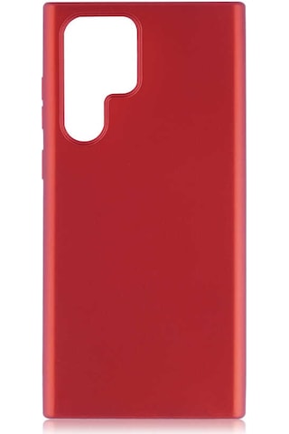 Zore Galaxy Uyumlu S22 Ultra Kılıf Msra Premier Silikon Kapak - Kırmızı Kırmızı